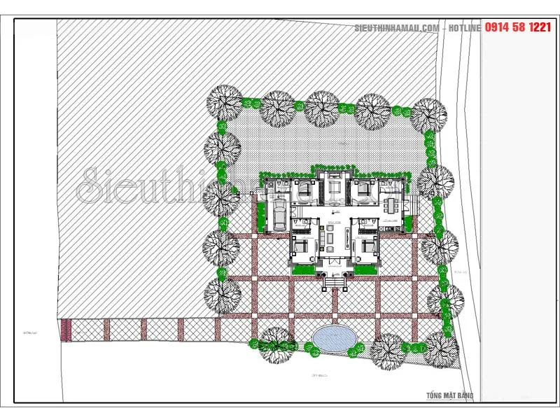 bản vẽ biệt thự cổ điển
