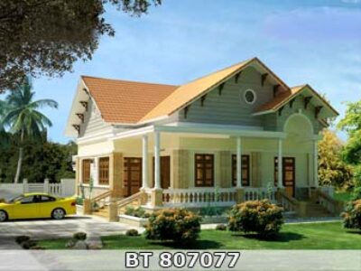 bản vẽ nhà 1 tầng mái ngói
