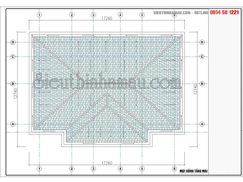 Nhà cấp 4 hình chữ nhật