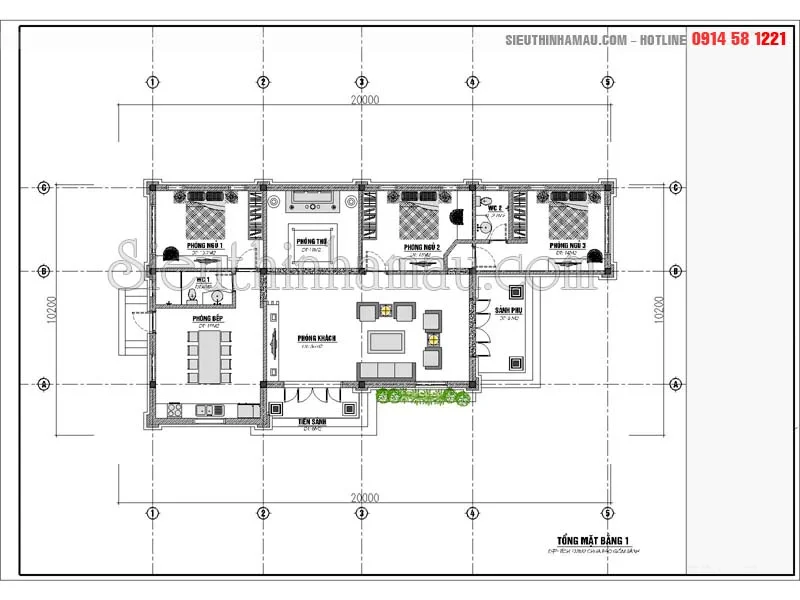 Nhà 2 mặt tiền mái thái