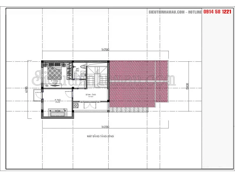 mẫu nhà cấp 4 7x15m