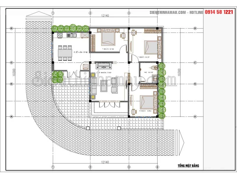 Nhà mái thái 700 triệu