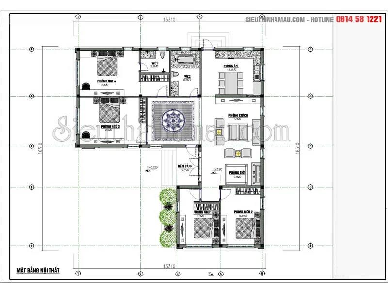 Nhà nông thôn chữ l 1 tầng