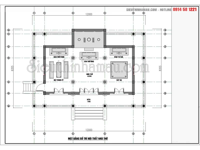 nhà ở kết hợp với nhà thờ