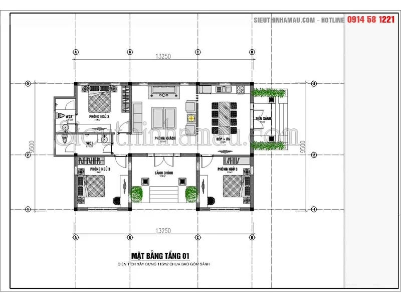 thiết kế nhà đẹp 110m2