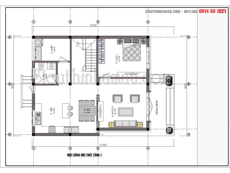 mặt tiền nhà 2 tầng hiện đại