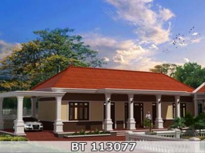 mẫu nhà 3 gian mái ngói