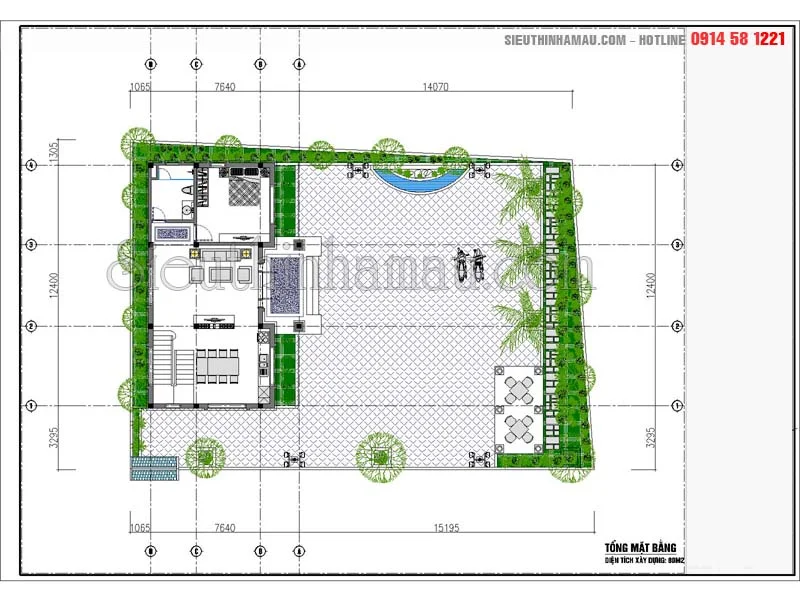 mẫu nhà đẹp 2 tầng mặt tiền 7m