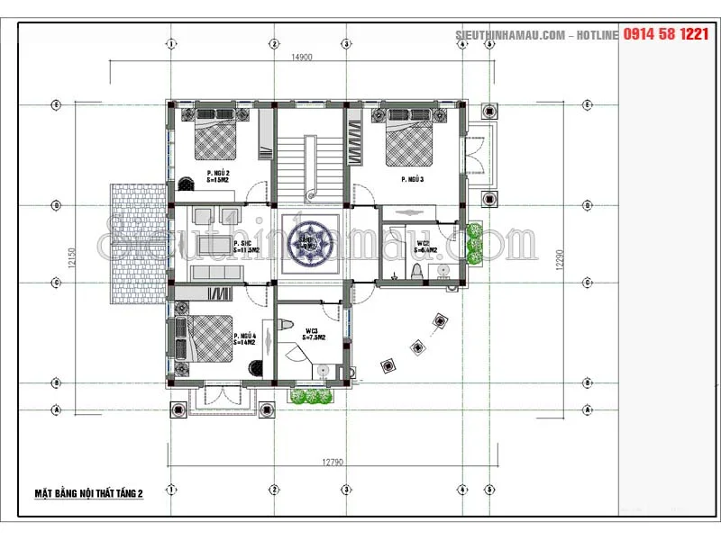 nhà 2 mặt tiền kiểu pháp