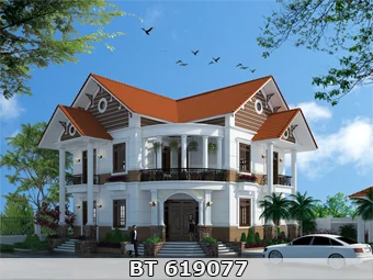 nhà 2 mặt tiền kiểu pháp