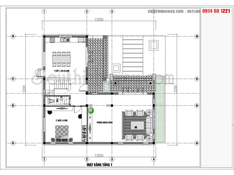 Nhà 2 tầng mái thái 100m2