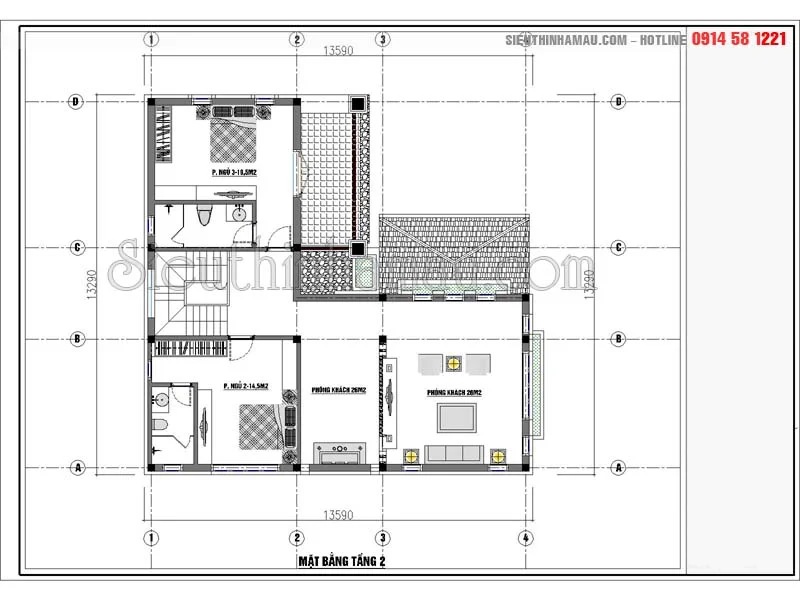 Nhà 2 tầng mái thái 100m2