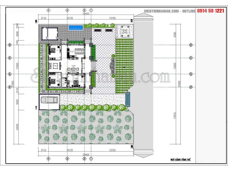 nhà cấp 4 mái thái lợp ngói