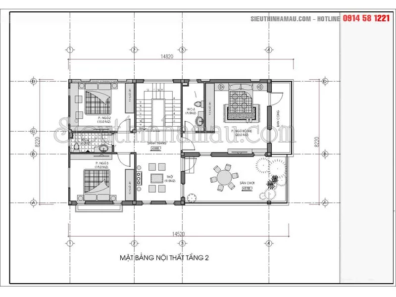 Nhà đẹp 2 tầng 8x13m đẹp