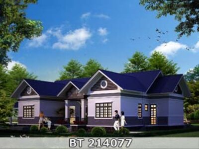 Thiết kế nhà 1 tầng 180m2