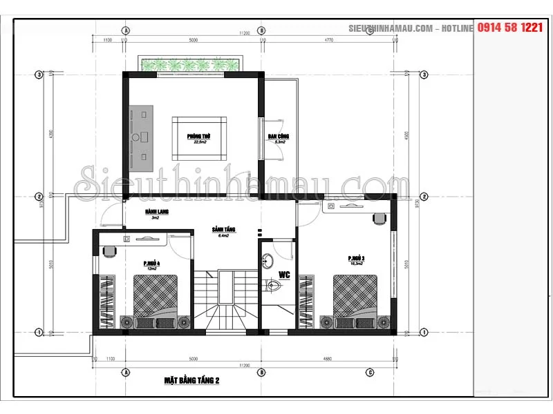 Thiết kế nhà 10x11m