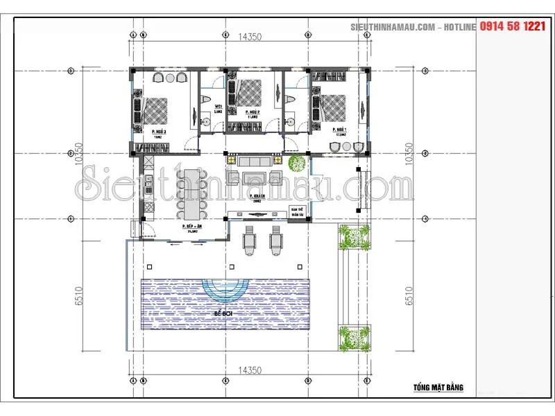 Thiết kế nhà 10x14m