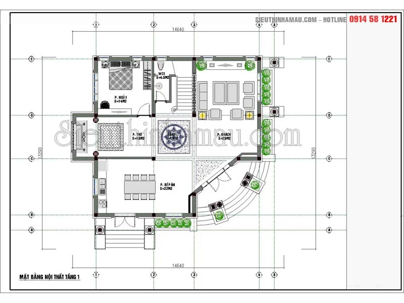 thiết kế nhà 12x15m