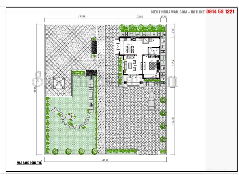 Thiết kế nhà 80m2 3 phòng ngủ đẹp