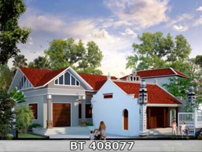 thiết kế nhà cấp 4 truyền thống