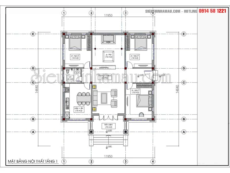 thiết kế nhà hình vuông đẹp