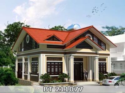 Nhà cấp 4 có gác lửng mái thái BT211077