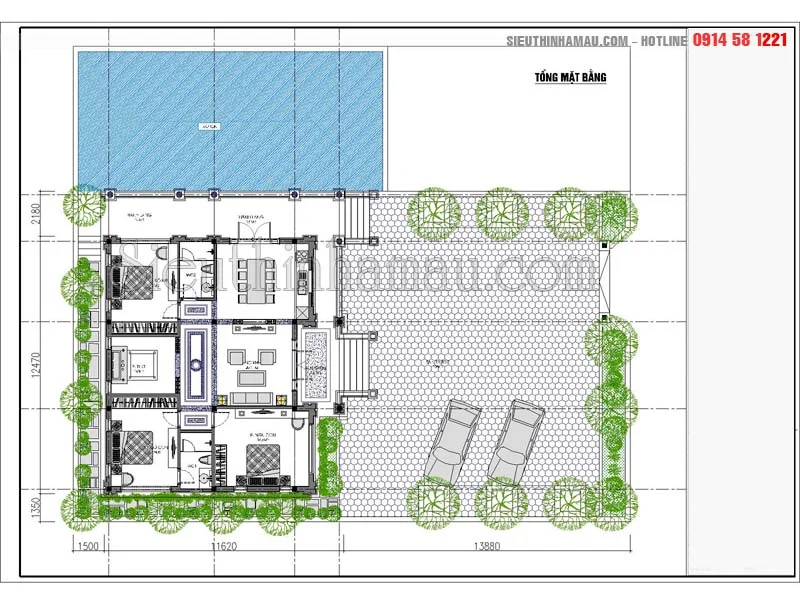 nhà cấp 4 mái ngói nông thôn