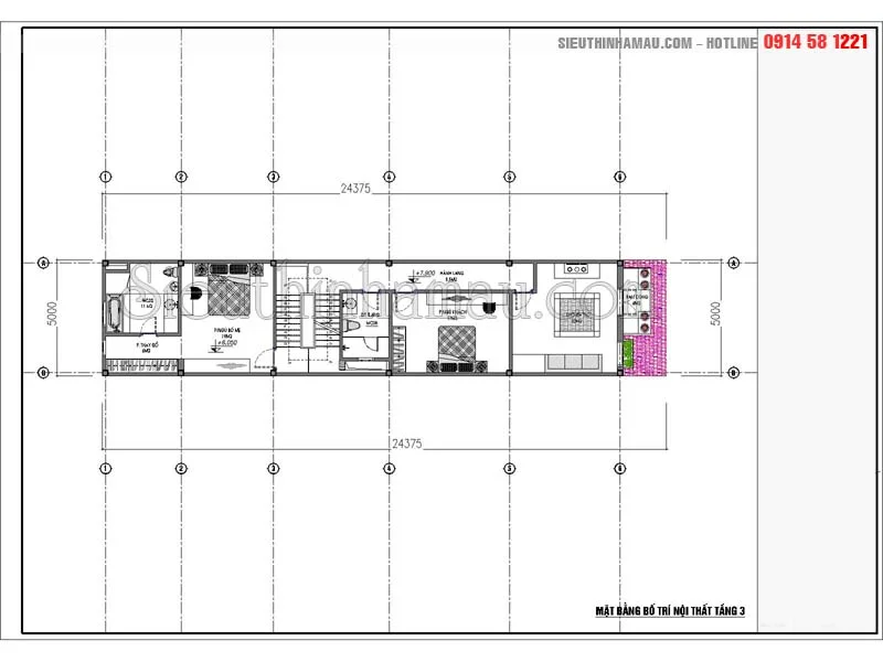Mẫu bản vẽ thiết kế nhà 5x18m tân cổ điển đẹp