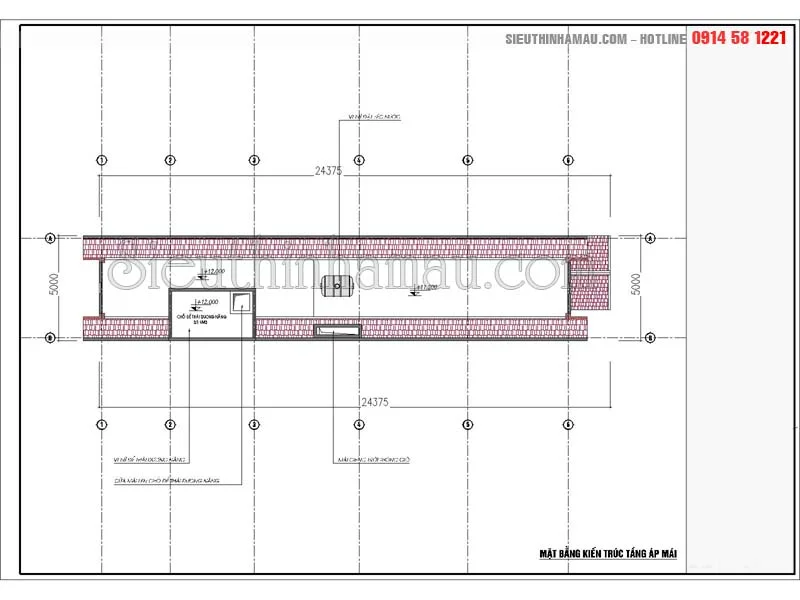 Bản vẽ thiết kế nhà 5x18m