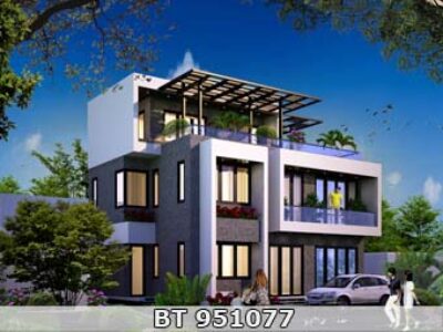 Biệt thự 2 5 tầng hiện đại