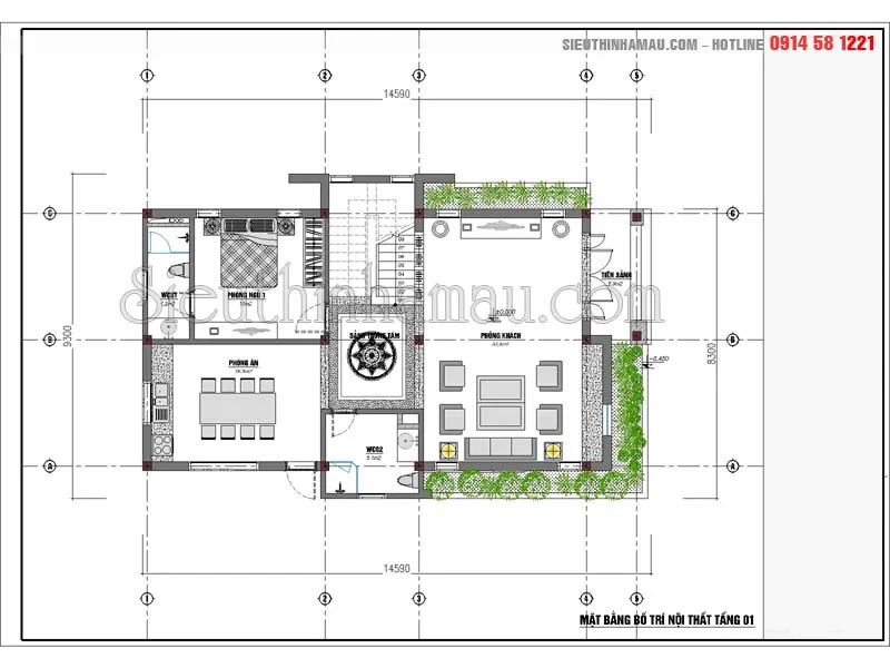 Biệt thự hiện đại 2 mặt tiền