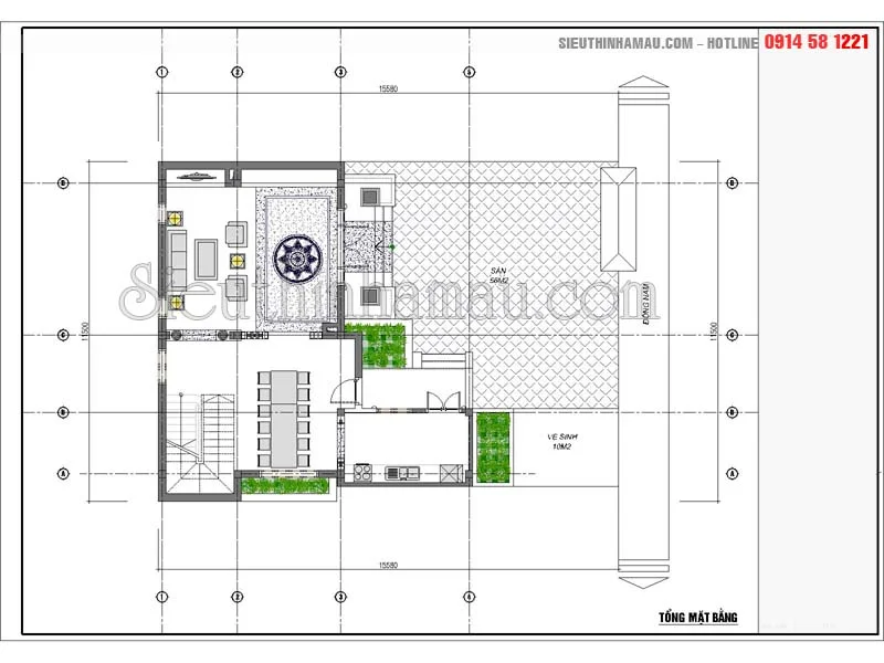 Biệt thự phố hiện đại mặt tiền 10m