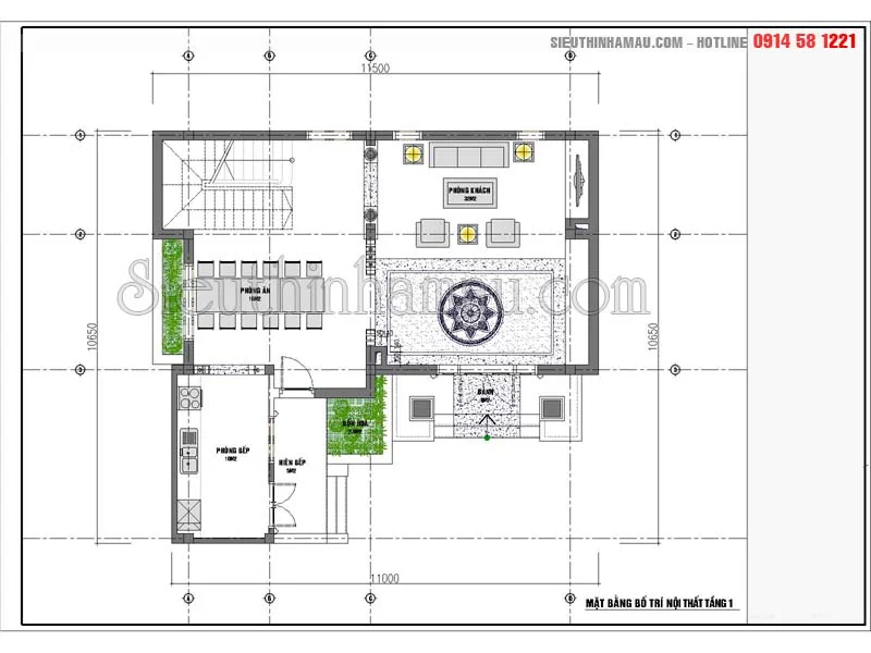 Biệt thự phố hiện đại mặt tiền 10m