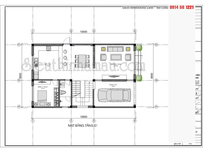 Biệt thự phố mặt tiền 8m