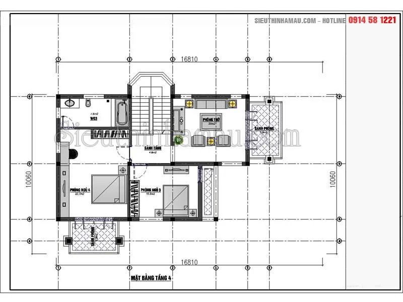 Hình ảnh biệt thự 3 tầng