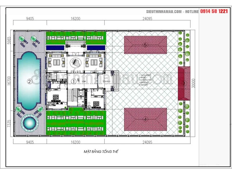 Biệt thự 3 tầng kiểu châu âu