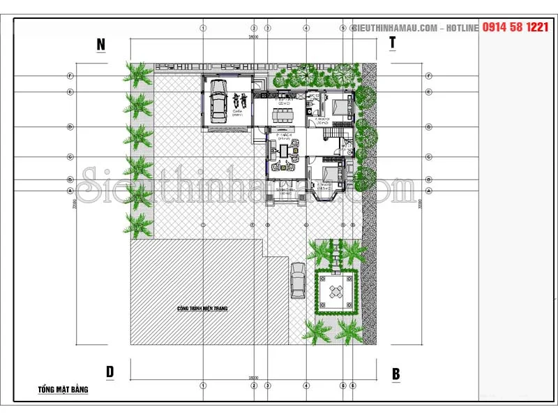 Mẫu nhà 2 tầng kiểu châu âu