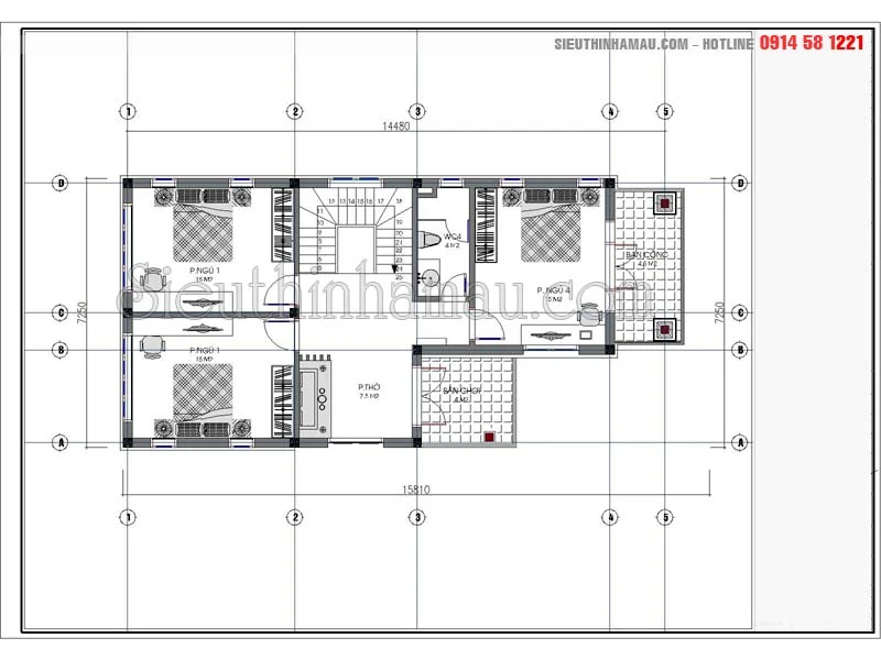 Mẫu nhà 7x16m