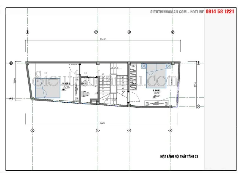 mẫu nhà phố 4x12m