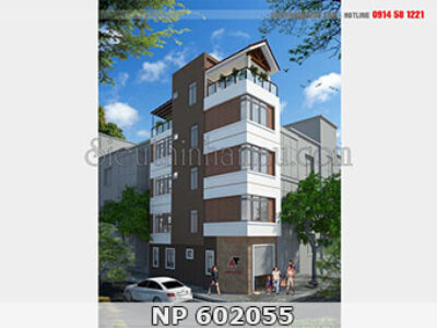 mẫu nhà phố 4x12m