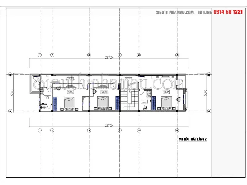 Mẫu nhà phố 5x20m đẹp