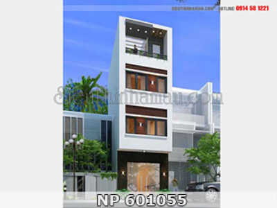 Mẫu thiết kế nhà phố 50m2 4 tầng hiện đại