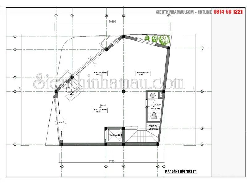 Nhà 3 tầng kết hợp kinh doanh