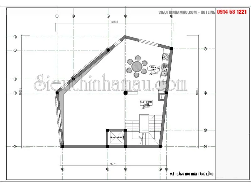 Nhà 3 tầng kết hợp kinh doanh