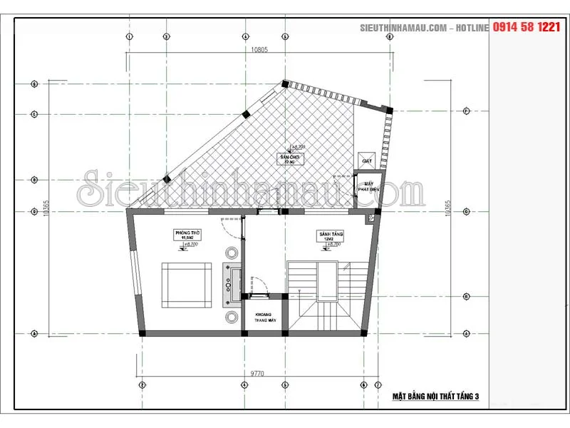 Nhà 3 tầng kết hợp kinh doanh