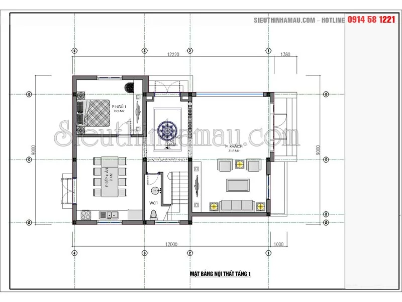 Nhà hiện đại 100m2 đẹp