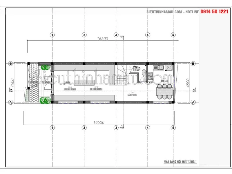 Mẫu nhà phố 2 mặt tiền hiện đại đẹp