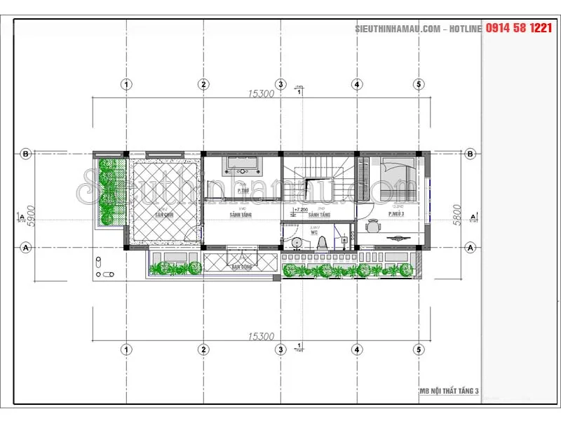 Nhà phố 2 mặt tiền hiện đại