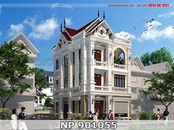 Nhà phố 3 tầng tân cổ điển đẹp