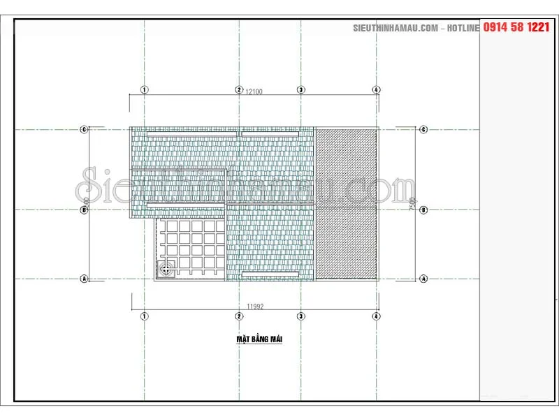 Thiết kế nhà 3 tầng 7x12m